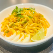 107. Nangyi Thoke (Thick Rice Noodle Salad) 