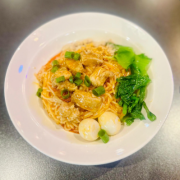 110. Garlic Oil Noodles (Si Chat Khauk Swe) 