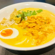 112. Ohn No Khauk Swe (Coconut Chicken Noodles) 