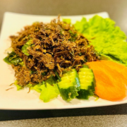 119. Pounded Grilled Mutton Salad (Seik Thar Htaung)